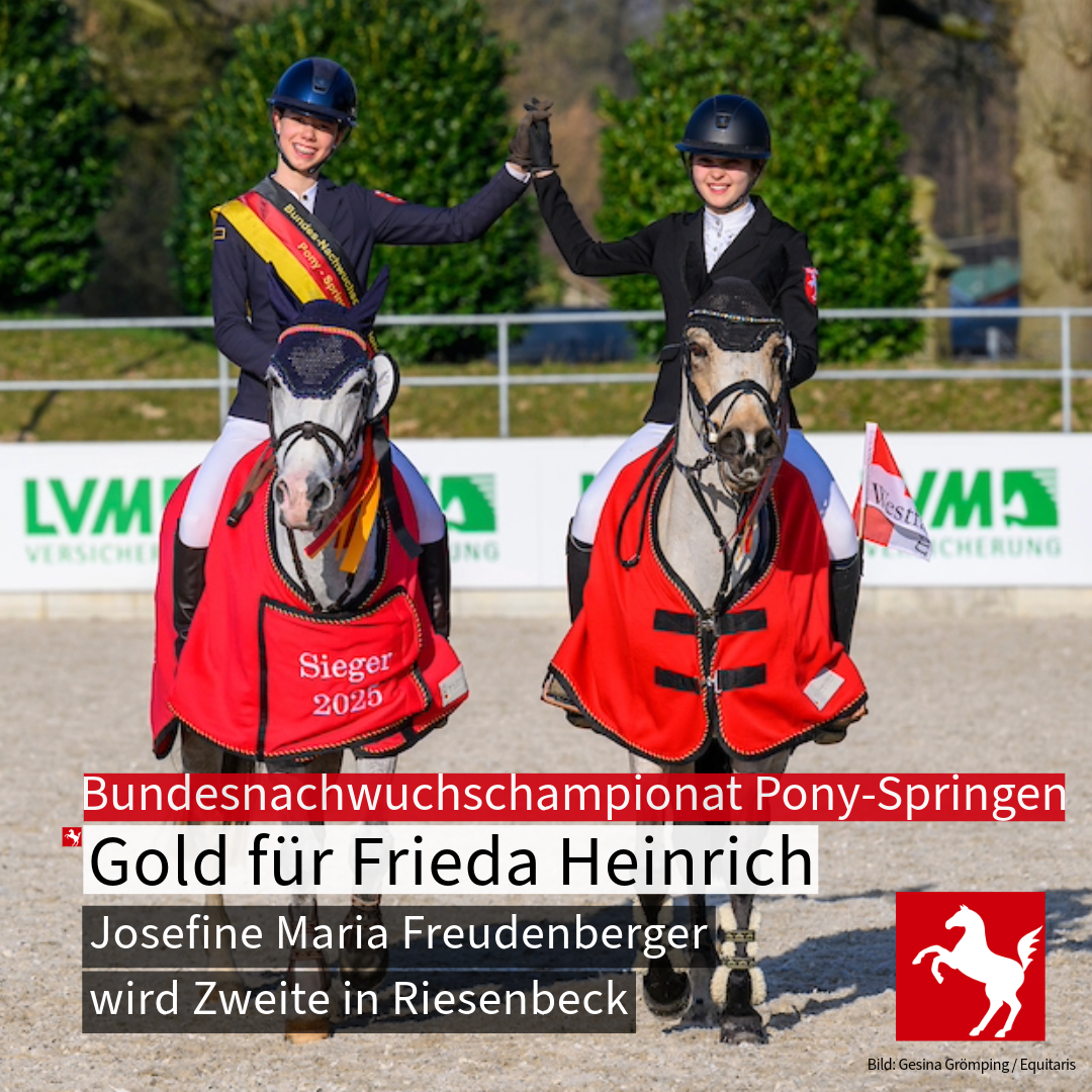 Frieda Heinrich gewinnt das Bundes-Nachwuchschampionat Pony-Springen 2025