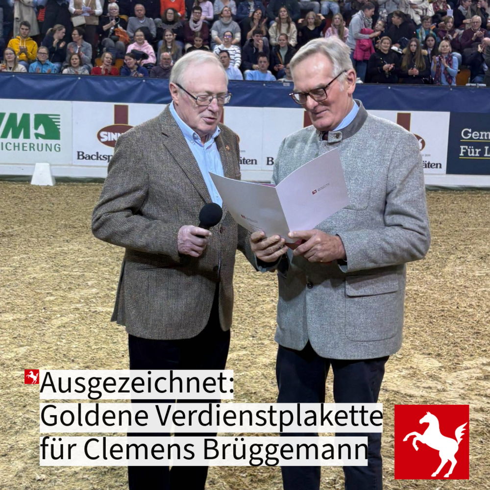Goldene Verdienstplakette für Clemens Brüggemann Goldene Verdienstplakette für Clemens Brüggemann