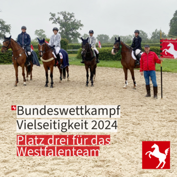 Bundeswettkampf 2024: Platz drei für das Westfalenteam