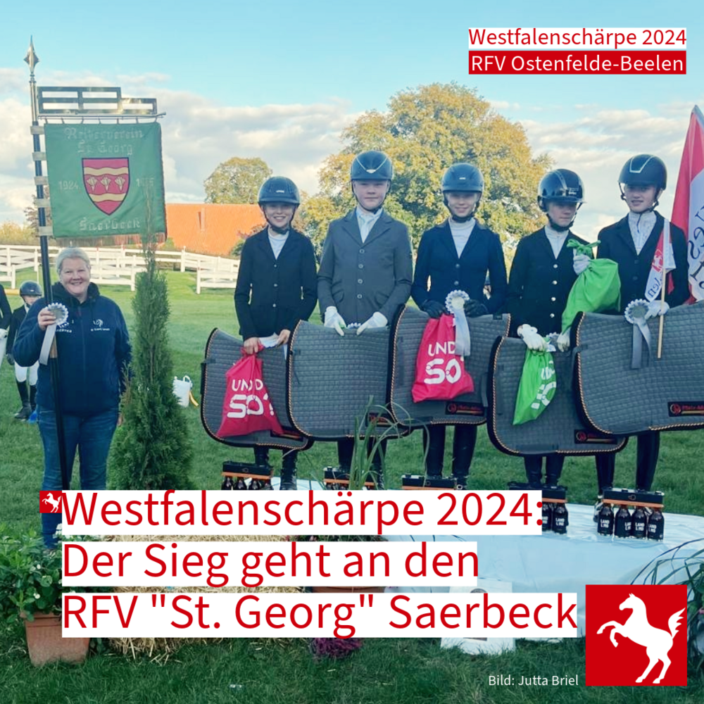 Saerbeck gewinnt die Westfalenschärpe 2024