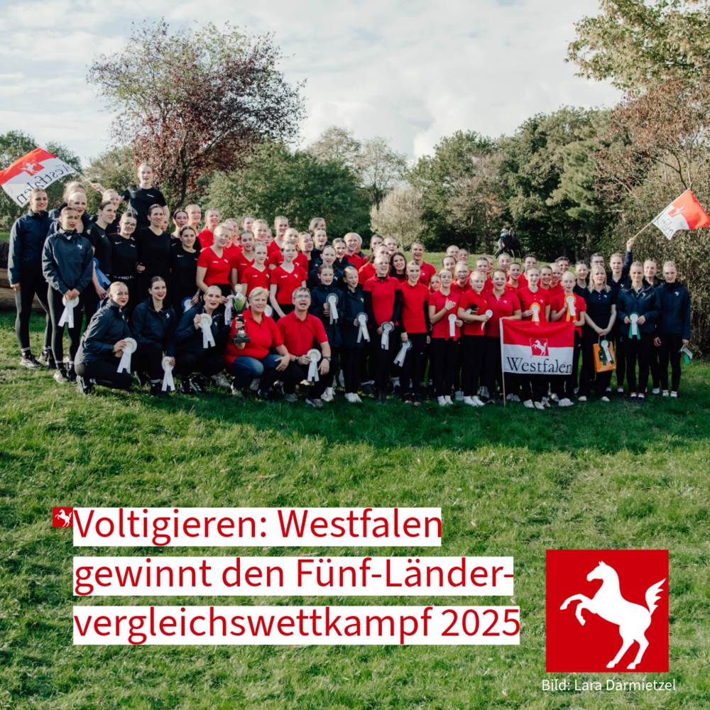 Westfalen gewinnt den Fünf-Ländervergleichswettkampf 2025 Westfalen gewinnt den Fünf-Ländervergleichswettkampf 2025