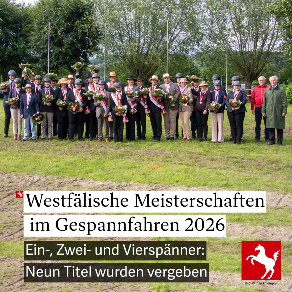 Westfälische Meisterschaften Fahren 2026 Westfälische Meisterschaften Fahren 2026