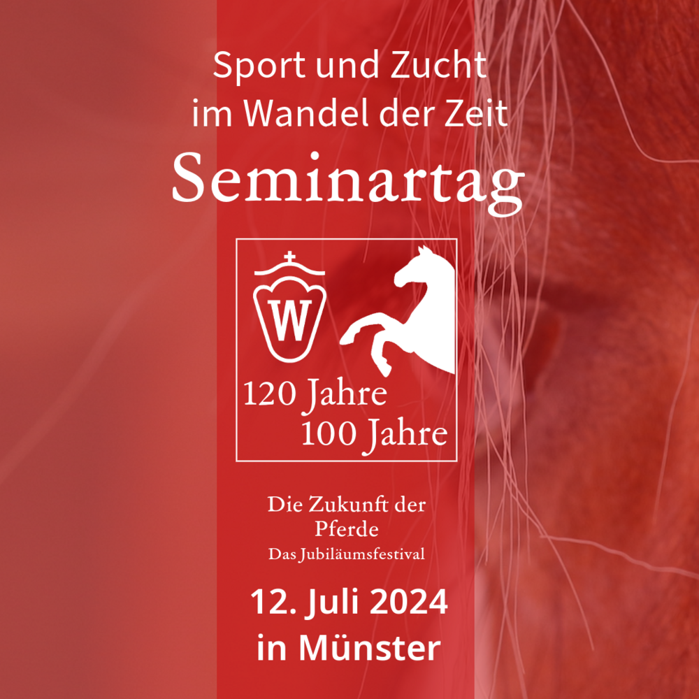Seminartag am 12.7. beim Jubiläumsfestival "Die Zukunft der Pferde"