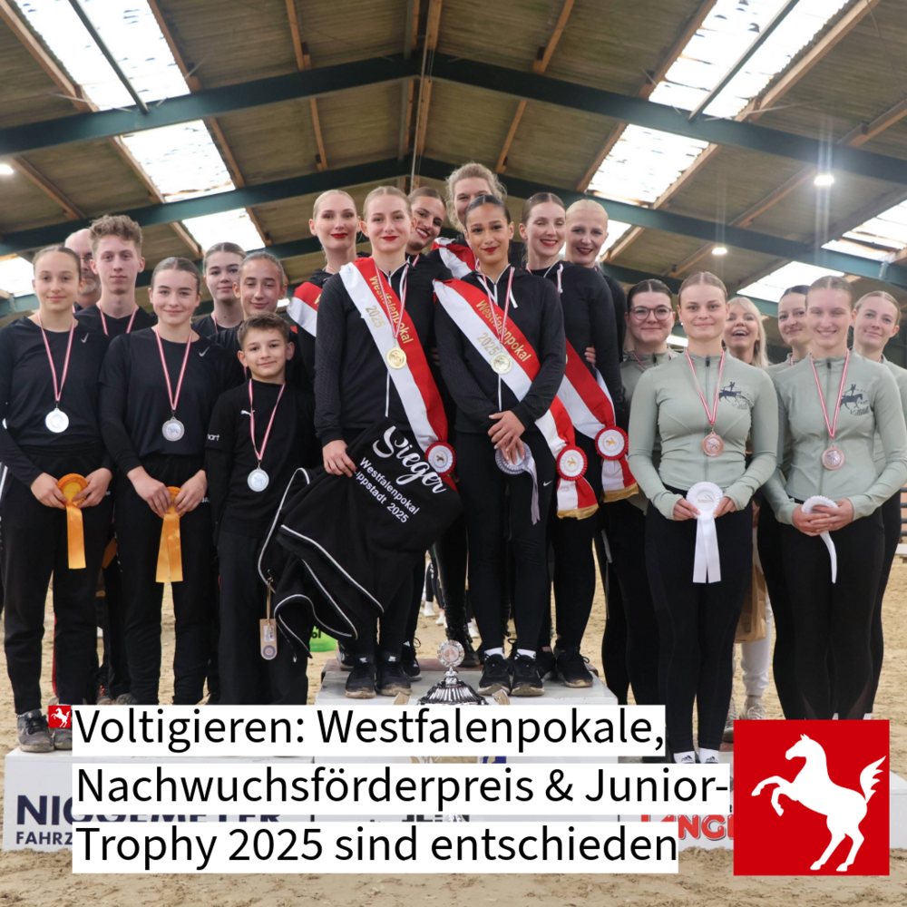 Westfalenpokale, Nachwuchsförderpreis und Juniortrophy 2025 sind entschieden Westfalenpokale, Nachwuchsförderpreis und Juniortrophy 2025 sind entschieden