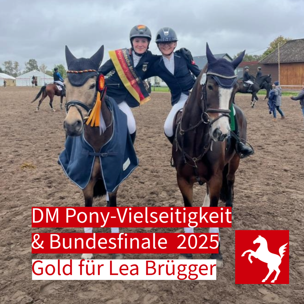 Lea Brügger ist Deutsche Meisterin in der Pony-Vielseitigkeit 2025 Lea Brügger ist Deutsche Meisterin in der Pony-Vielseitigkeit 2025