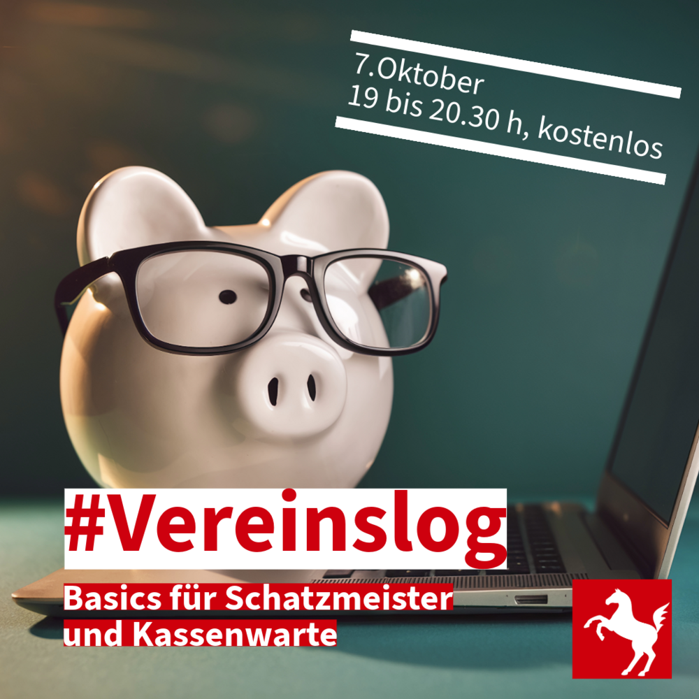 Am 7. Oktober geht es beim #Vereinslog um Basics für Schatzmeister und Kassenwarte Am 7. Oktober geht es beim #Vereinslog um Basics für Schatzmeister und Kassenwarte