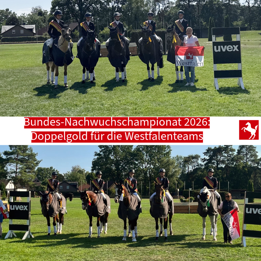 Doppelgold beim Bundes-Nachwuchschampionat Vielseitigkeit 2026 Doppelgold beim Bundes-Nachwuchschampionat Vielseitigkeit 2026