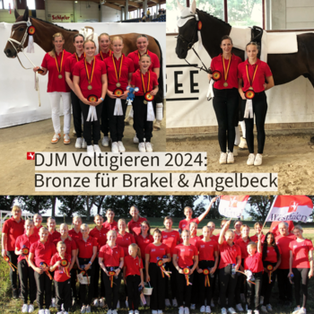 DJM Voltigieren 2024: Bronze für Brakel und Angelbeck