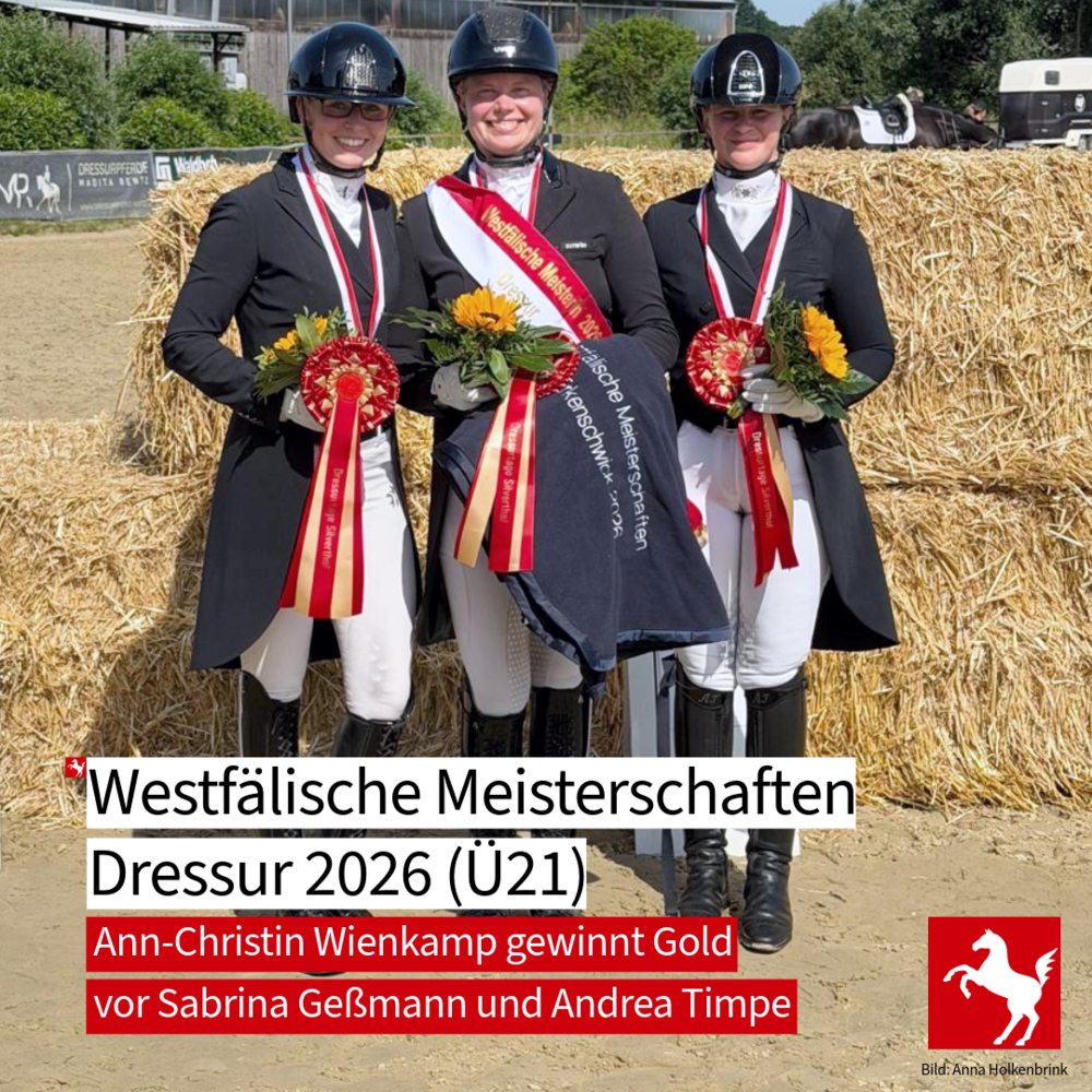 Westfälische Meisterschaft Dressur 2026 Westfälische Meisterschaft Dressur 2026
