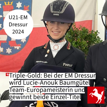 EM-Triplegold für Lucie-Anouk Baumgürtel